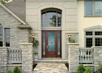 Wooden Glass Door Installation